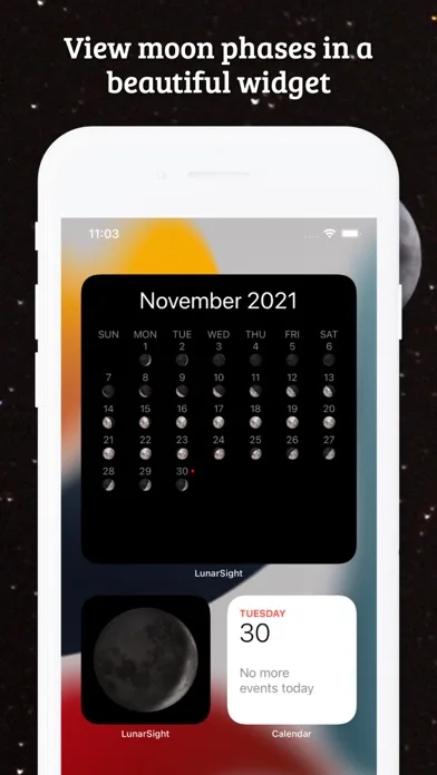 Moon Phase Calendar LunarSight screenshot 3