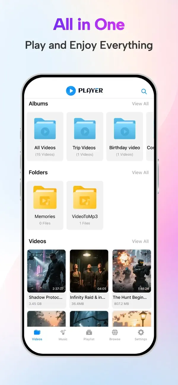 Video Player - All in One screenshot 2