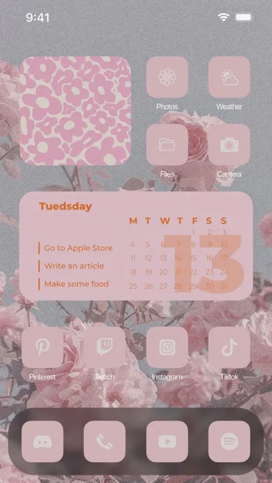 Aesthetic: App icons & Widgets screenshot 1