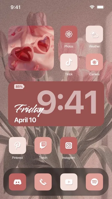 Aesthetic: App icons & Widgets screenshot 2