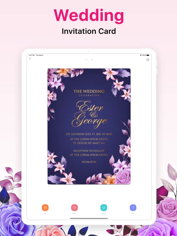 Invitation Card Maker . RSVP screenshot 4