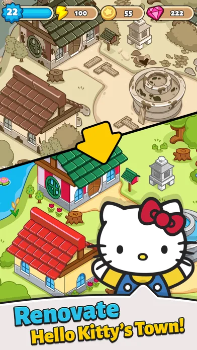 Hello Kitty - Merge Town screenshot 1