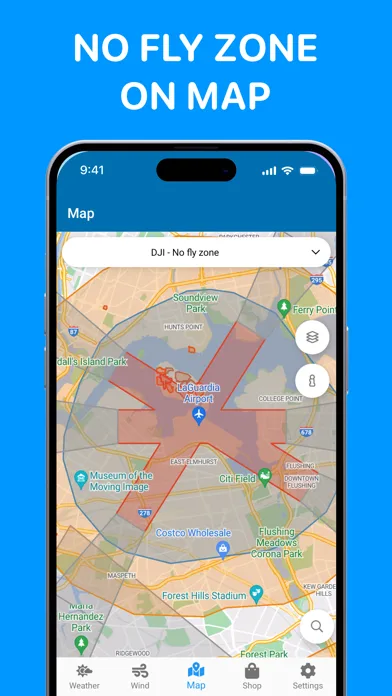 Drone Forecast. UAV Air map screenshot 2