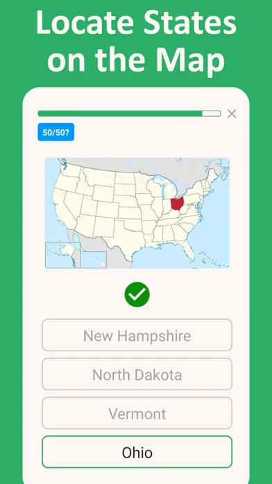 50 States & US Capitals Game screenshot 3