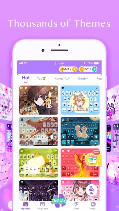 Jigsaw Keyboard-win Kika Theme screenshot 2