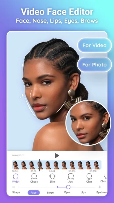 PrettyUp-Portrait Editor Video screenshot 2