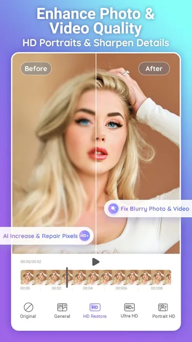 PrettyUp-Portrait Editor Video screenshot 3