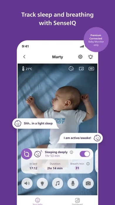 Philips Avent Baby Monitor+ screenshot 5