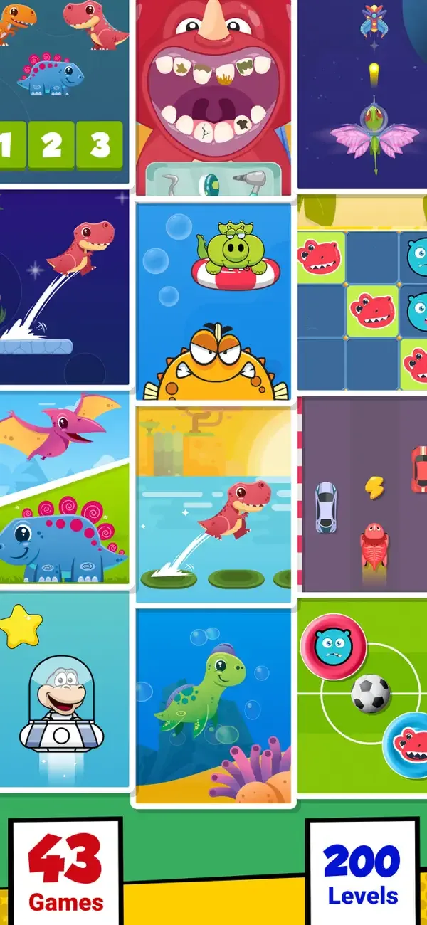 Dinosaur games for kids 3-8 screenshot 1