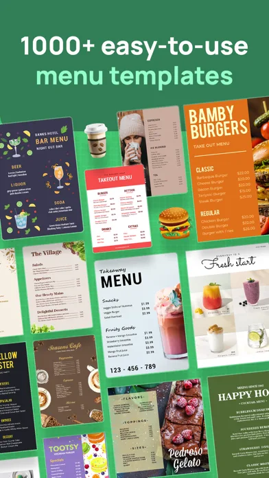 Menu Maker: Design Creator screenshot 1