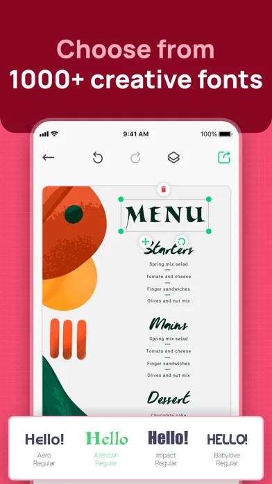 Menu Maker: Design Creator screenshot 3
