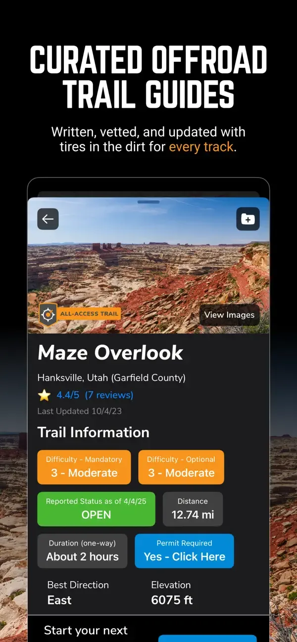 Trails Offroad: Offline Maps screenshot 1