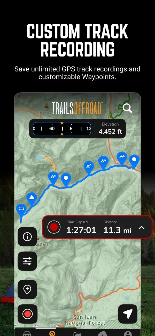 Trails Offroad: Offline Maps screenshot 2