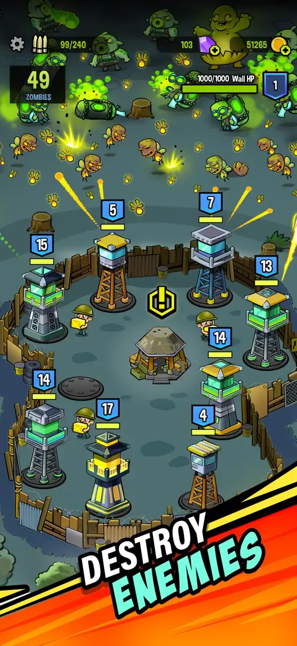 Zombies vs. Towers screenshot 1