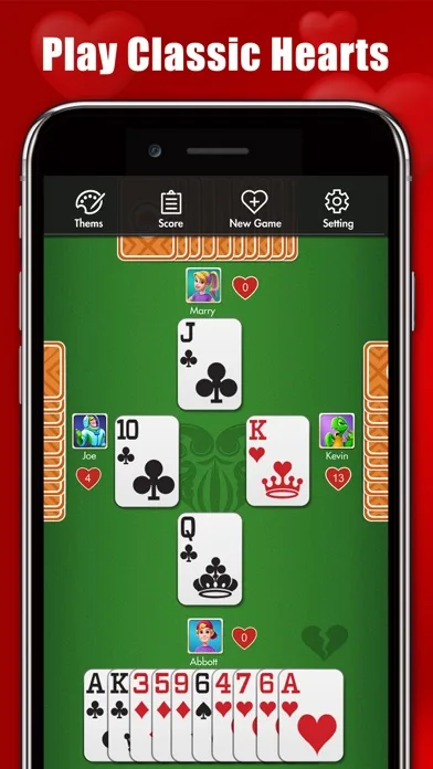 Hearts : Classic Card Games screenshot 1
