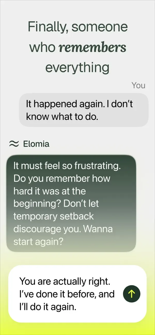 Elomia: Mental Health AI screenshot 2