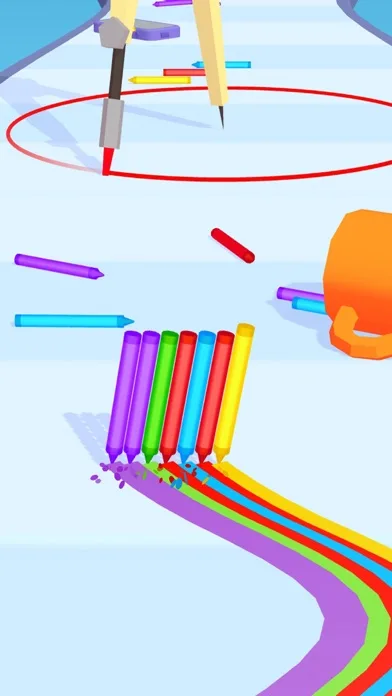 Pencil Rush 3D screenshot 1