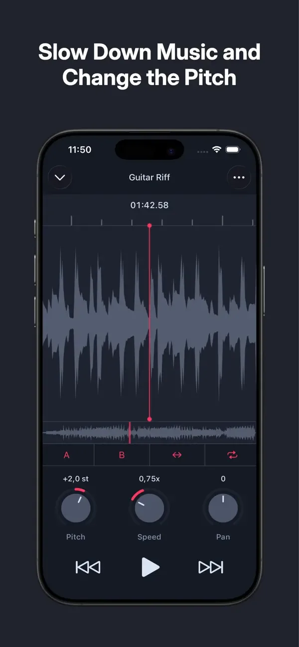 AudioTweak: Change Music Speed screenshot 3