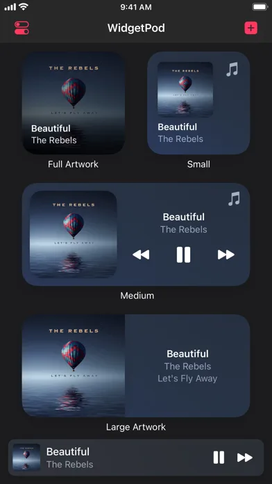 WidgetPod - Music Widget screenshot 1