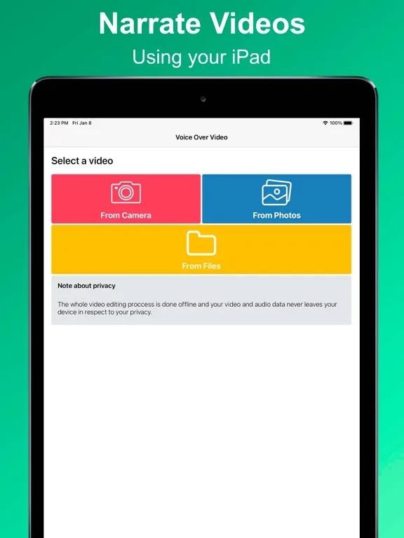 Voice Over Video: Dub Videos screenshot 1