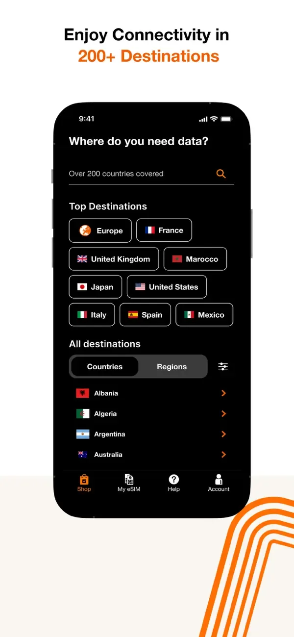 Orange Travel: Prepaid eSIM screenshot 1