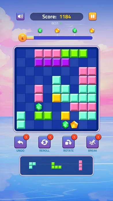 Block Puzzle - Gems Adventure screenshot 1