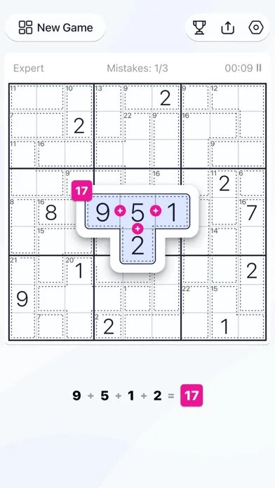Killer Sudoku - Puzzle Games screenshot 1