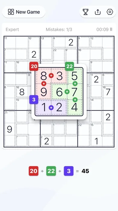 Killer Sudoku - Puzzle Games screenshot 3