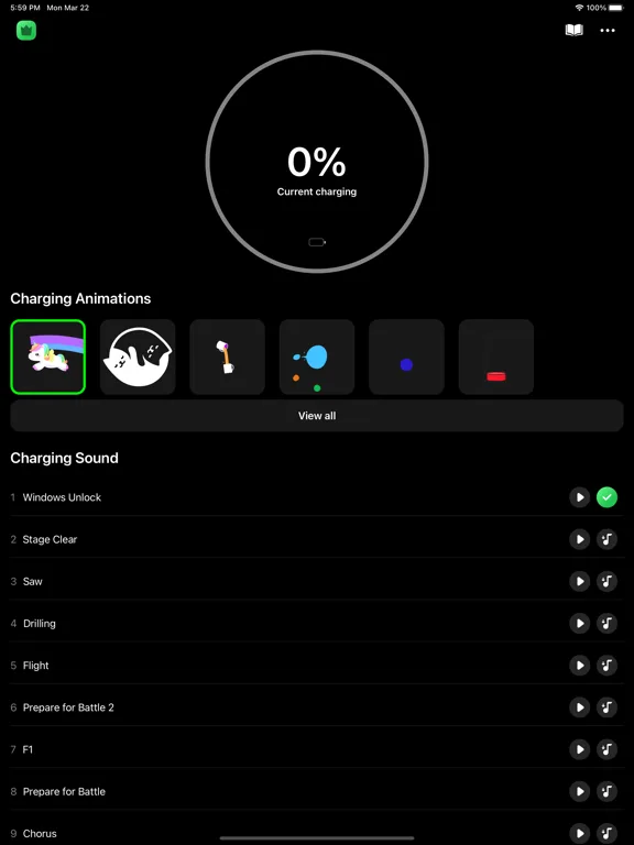 Charging Play Animation Sounds screenshot 5