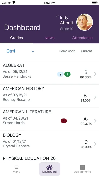 ProgressBook Parent/Student screenshot 1