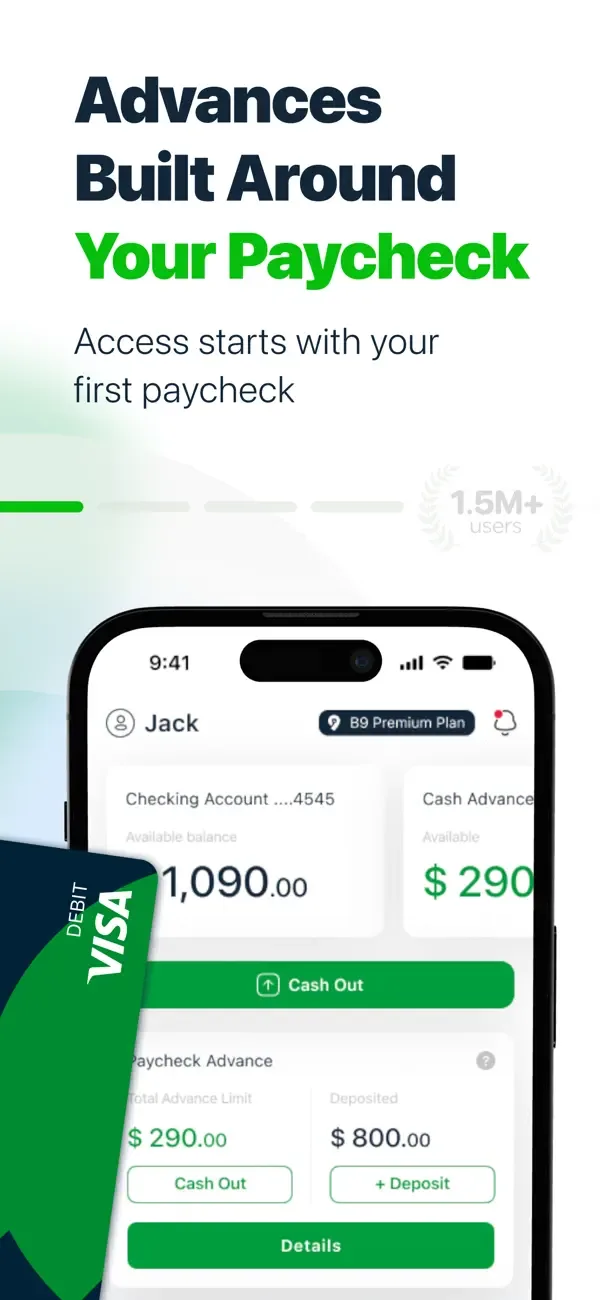 B9: Cash Advance & Banking screenshot 1