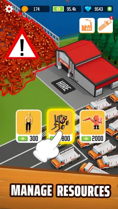 Idle Lumber Empire - Wood Game screenshot 2
