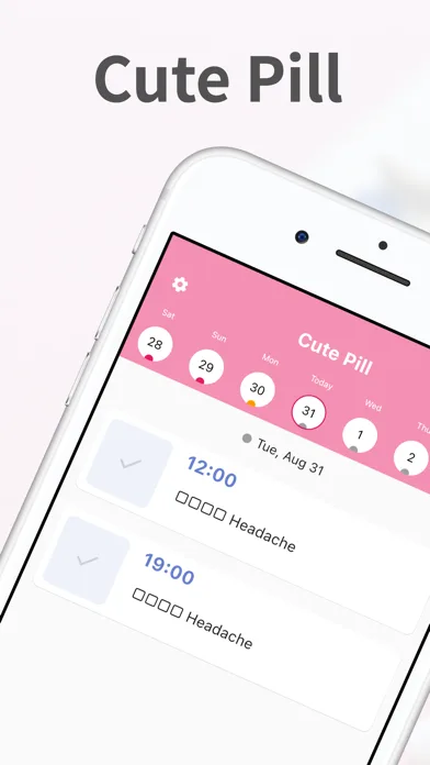 Cute Pill Reminder screenshot 1