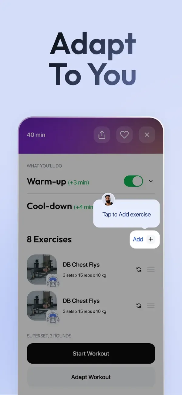 Zing AI: Home & Gym Workouts screenshot 4