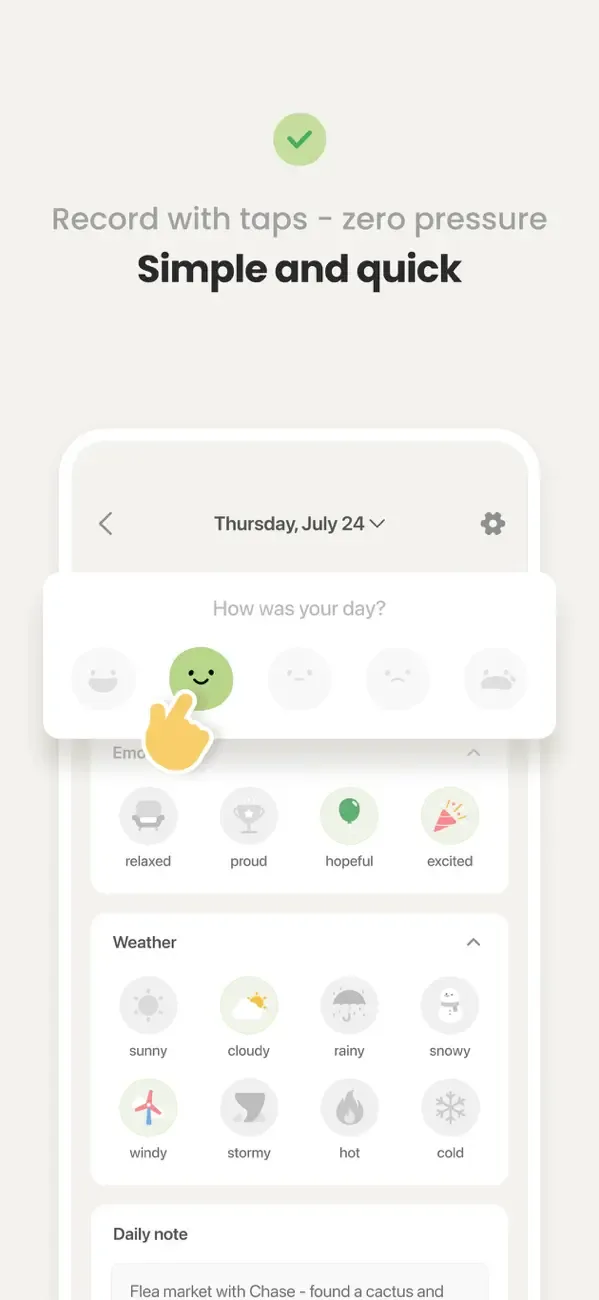 DailyBean - simplest journal screenshot 2