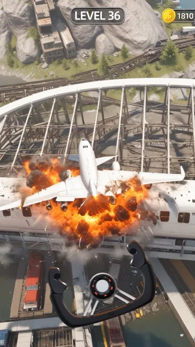 Sling Plane 3D - Sky Crash Jet screenshot 2
