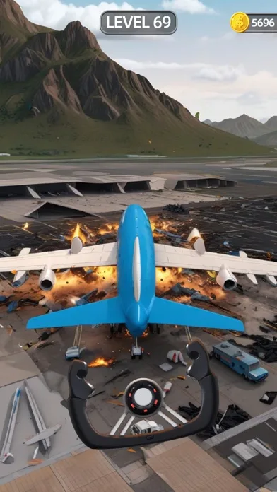 Sling Plane 3D - Sky Crash Jet screenshot 3