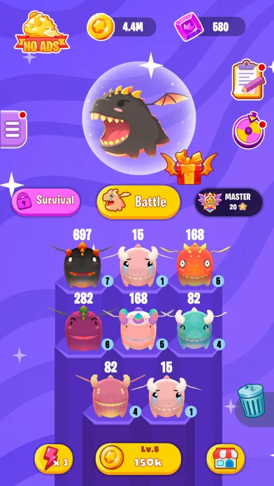 Dragon Wars io: Click & Merge screenshot 3