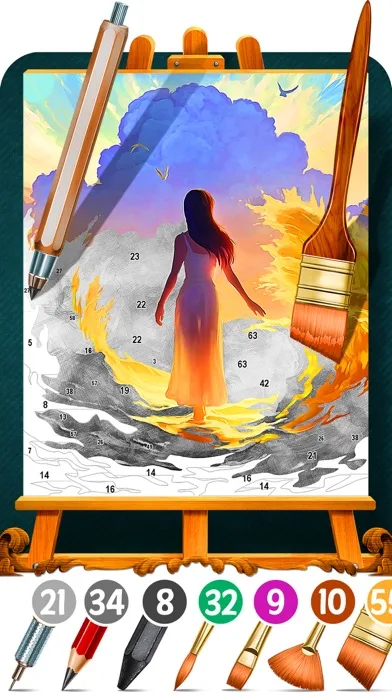 Draw & Paint by number screenshot 1