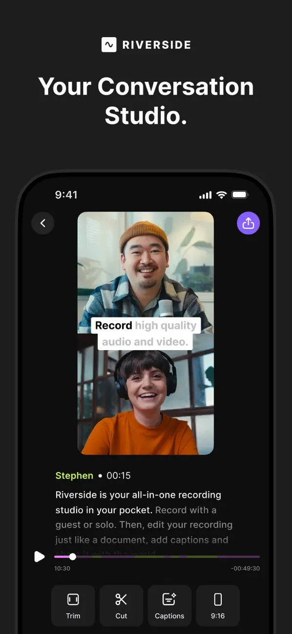 Riverside Podcast Video Studio screenshot 1
