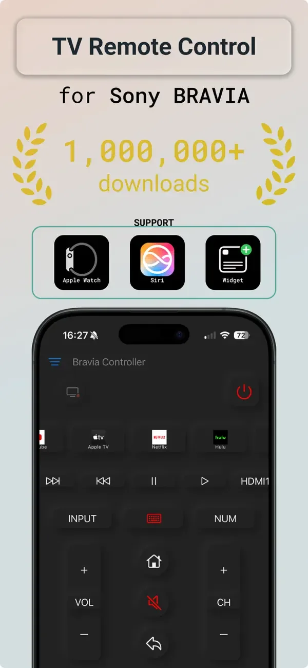 Bravia Controller for Sony TV screenshot 1
