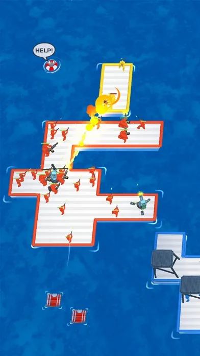 War of Rafts: Sea Battle Game screenshot 1