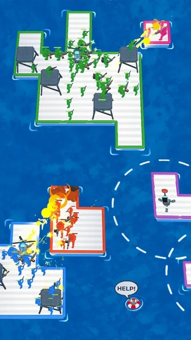 War of Rafts: Sea Battle Game screenshot 2