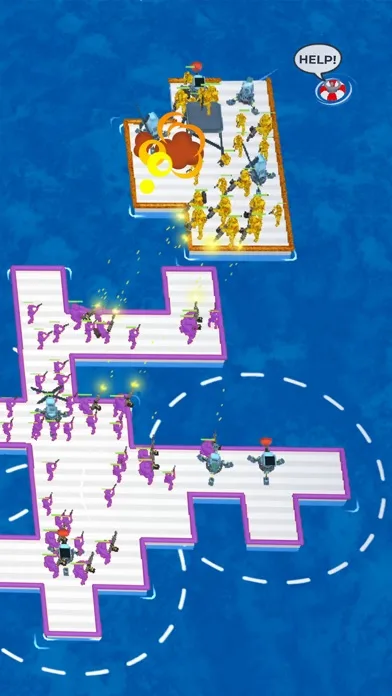 War of Rafts: Sea Battle Game screenshot 3