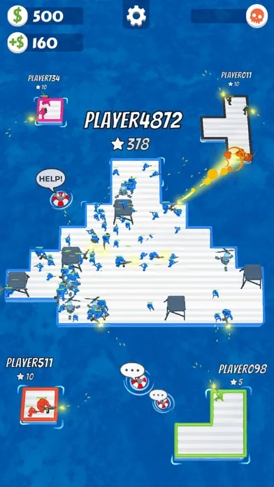 War of Rafts: Sea Battle Game screenshot 4