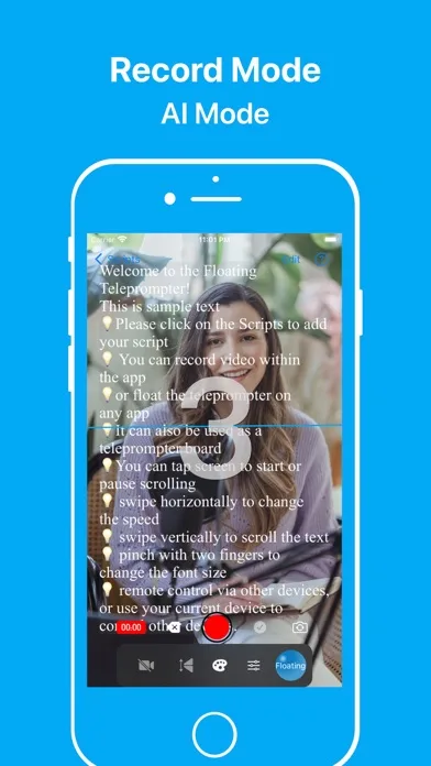 Teleprompter: Floating Notes screenshot 1