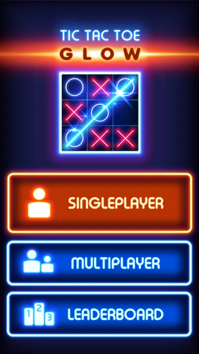Tic Tac Toe Glow - Puzzle Game screenshot 2