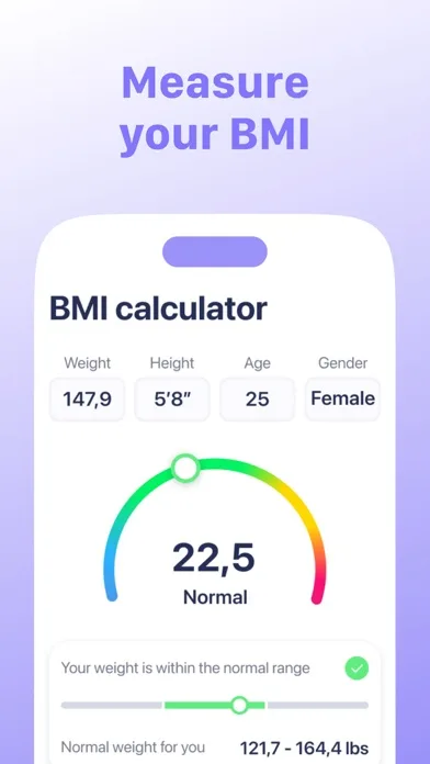 BMI Calculator・Weight Tracker screenshot 1