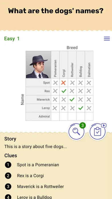 Cross Logic Puzzle Game screenshot 1