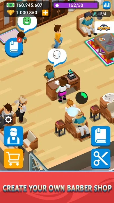 Idle Barber Shop Tycoon - Game screenshot 1